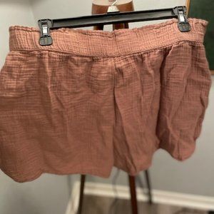 Universal Thread- Women-XL- Pull On Elastic- Waistband Linen Shorts